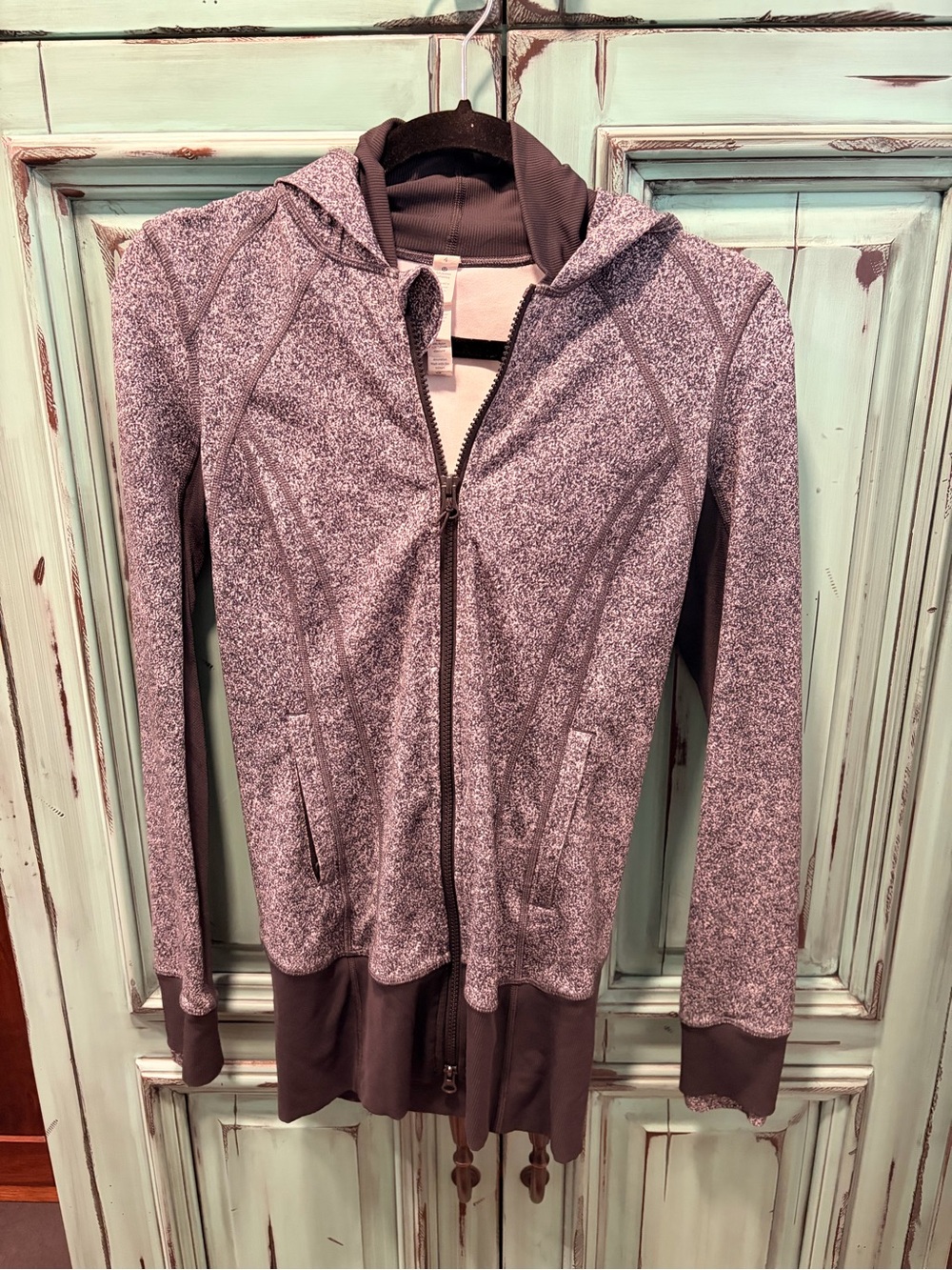 Lululemon Heathered Grey Full-Zip Hoodie Jacket